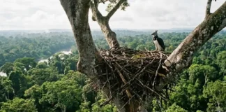 Como a engenharia biológica do gavião-real constrói ninhos de até uma tonelada nas árvores emergentes da Amazônia Como a engenharia biológica do gavião-real constrói ninhos de até uma tonelada nas árvores emergentes da Amazônia