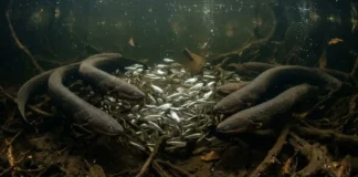 Peixes elétricos da Amazônia coordenam descargas em grupo para criar armadilhas fatais contra cardumes