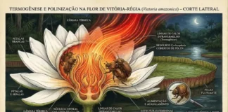 Termogênese na água como a vitória-régia aquece a própria flor para atrair e prender besouros polinizadores Termogênese na água como a vitória-régia aquece a própria flor para atrair e prender besouros polinizadores