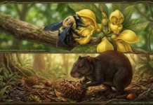 A aliança dos gigantes e como a castanha-do-pará depende de uma abelha robusta e dos dentes da cutia para existir