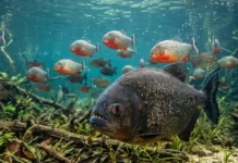 O mito dos dentes e como a piranha-preta da bacia amazônica opera uma convivência pacífica em cardumes mistos