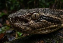 Como a temida surucucu-pico-de-jaca utiliza sensores de calor biológicos para dominar a escuridão profunda da floresta Amazônica