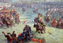 Estudo com 17 mil conflitos revela como o solo influenciou as guerras Pintura de carga de cavalaria na Batalha de Waterloo, detalhe do panorama de Louis Dumoulin