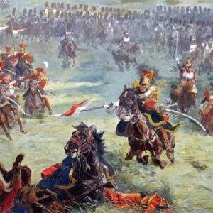 Estudo com 17 mil conflitos revela como o solo influenciou as guerras Pintura de carga de cavalaria na Batalha de Waterloo, detalhe do panorama de Louis Dumoulin