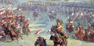 Estudo com 17 mil conflitos revela como o solo influenciou as guerras Pintura de carga de cavalaria na Batalha de Waterloo, detalhe do panorama de Louis Dumoulin