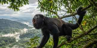 O macaco brasileiro cujo grito atravessa até 5 quilômetros usa a própria cauda como um quinto membro