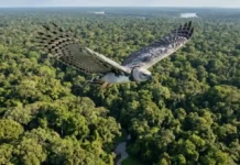 Casal de gavião-real exige extensas áreas de floresta contínua para manter território de caça e garantir sobrevivência