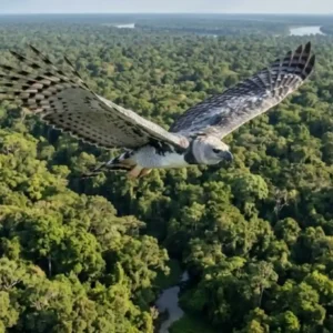 Casal de gavião-real exige extensas áreas de floresta contínua para manter território de caça e garantir sobrevivência