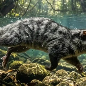 Cuíca-d'água: o único marsupial aquático das Américas que mergulha com uma bolsa impermeável para proteger os filhotes