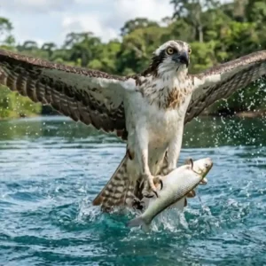 Águia-pescadora realiza migração transcontinental de milhares de quilômetros para pescar nos rios da Amazônia