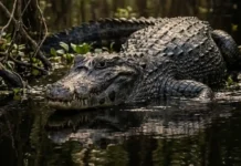 Como o jacaré-açu combina força bruta com o uso de infrassom para dominar os grandes rios da Amazônia
