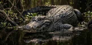 Como o jacaré-açu combina força bruta com o uso de infrassom para dominar os grandes rios da Amazônia