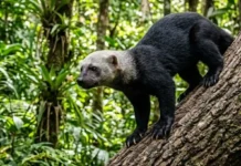 Como a versatilidade biológica da irara combina habilidades de escalada e natação para dominar o topo das florestas tropicais