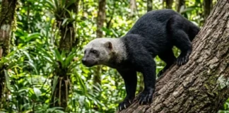 Como a versatilidade biológica da irara combina habilidades de escalada e natação para dominar o topo das florestas tropicais