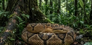 Como a surucucu-pico-de-jaca protege seus ovos durante semanas e desafia o comportamento reprodutivo das serpentes na Amazônia