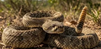 Ataque molecular duplo da cascavel combina neurotoxinas e hemotoxinas com efeitos químicos que nenhuma outra serpente replica no Brasil