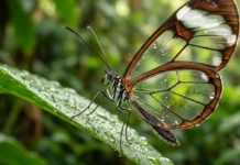 Como a nanoestrutura das asas da borboleta transparente manipula a passagem de luz para desafiar predadores na Floresta Amazônica