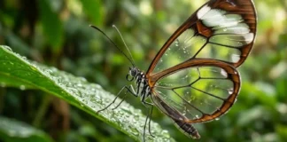 Como a nanoestrutura das asas da borboleta transparente manipula a passagem de luz para desafiar predadores na Floresta Amazônica