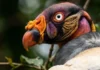 Como a coloração facial do urubu-rei combina tons vibrantes e funções sociais para dominar as carcaças tropicais