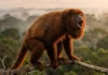 Macaco mais barulhento do Brasil usa osso amplificador e emite rugido que atravessa quilômetros de floresta densa