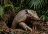 Maior tatu do mundo cava tocas gigantes na Amazônia que servem de abrigo para centenas de animais