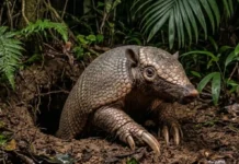 Maior tatu do mundo cava tocas gigantes na Amazônia que servem de abrigo para centenas de animais