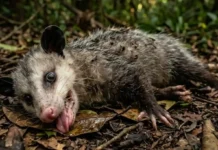Como o gambá e a vegetação densa da floresta tornam o teatro da morte uma sobrevivência perfeita