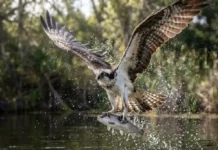 Como a águia-pescadora e os peixes das bacias hidrográficas brasileiras protagonizam o mais impressionante espetáculo da caça aquática