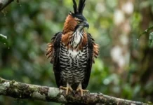 Como o gavião-de-penacho e o dossel da Floresta Amazônica dominam o território por meio de avisos visuais sem lutas