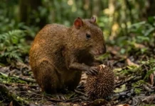 Maior roedor dispersor da Amazônia esquece castanhas enterradas e garante a sobrevivência da castanheira nativa