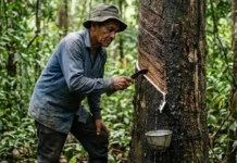 Maior produtora de látex nativo das Américas remunera o seringueiro por borracha extraída de floresta em pé