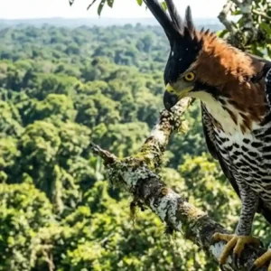 Como o gavião-de-penacho e a imponente harpia dividem o vasto dossel da Amazônia caçando presas completamente diferentes