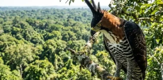 Como o gavião-de-penacho e a imponente harpia dividem o vasto dossel da Amazônia caçando presas completamente diferentes