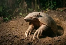 Como o gigante tatu-canastra escava tocas profundas no solo que viram abrigos seguros para trinta espécies silvestres diferentes