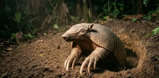 Como o gigante tatu-canastra escava tocas profundas no solo que viram abrigos seguros para trinta espécies silvestres diferentes