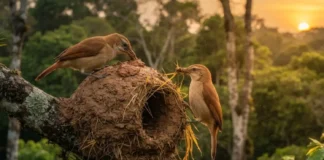 Como a extraordinária arquitetura do joão de barro construída com lama e capim desafia as fortes tempestades tropicais