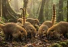 Como os bandos barulhentos de quatis exploram o solo da floresta amazônica revelam estratégias fascinantes de sobrevivência coletiva