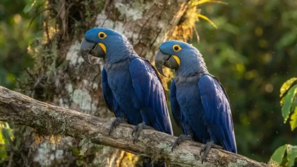 El guacamayo jacinto y la fidelidad que dura toda la vida