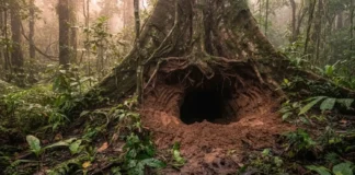 Como as impressionantes tocas gigantes construídas pelo tatu canastra na Amazônia salvam dezenas de espécies silvestres