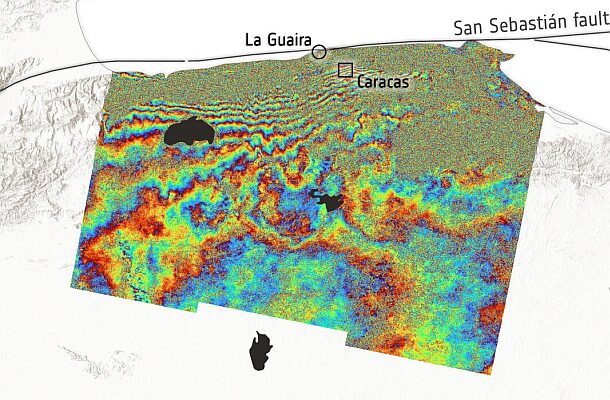Satélites registram deslocamento de 30 cm no solo após terremoto de 7,5 na Venezuela Satélites registram deslocamento de 30 cm no solo após terremoto de 7,5 na Venezuela
