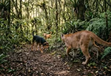 Cães alteram rotina de onças-pardas em áreas de proteção em SP Cães alteram rotina de onças-pardas em áreas de proteção em SP