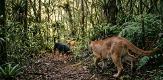 Cães alteram rotina de onças-pardas em áreas de proteção em SP Cães alteram rotina de onças-pardas em áreas de proteção em SP