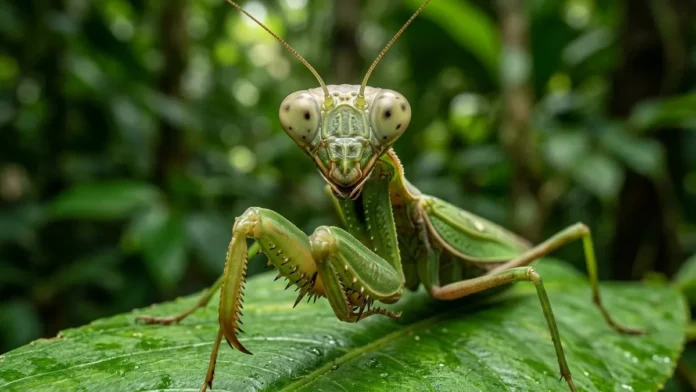 Louva-a-deus combina visão tridimensional única e patas raptoriais para capturar presas em ataque de cinquenta milissegundos Louva-a-deus combina visão tridimensional única e patas raptoriais para capturar presas em ataque de cinquenta milissegundos