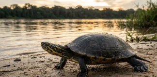 Tracajá utiliza cristais de magnetita para detectar o campo magnético terrestre e retornar à praia natal na Amazônia Tracajá utiliza cristais de magnetita para detectar o campo magnético terrestre e retornar à praia natal na Amazônia