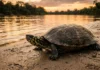Tracajá utiliza magnetorrecepção para navegar em rios da Amazônia e retornar à praia natal durante a desova Tracajá utiliza magnetorrecepção para navegar em rios da Amazônia e retornar à praia natal durante a desova