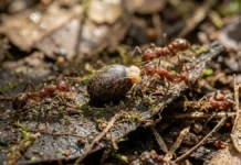 Bicho pau deposita ovos semelhantes a sementes que atraem formigas para proteger a futura geração contra vespas parasitoides Bicho pau deposita ovos semelhantes a sementes que atraem formigas para proteger a futura geração contra vespas parasitoides