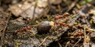 Bicho pau deposita ovos semelhantes a sementes que atraem formigas para proteger a futura geração contra vespas parasitoides Bicho pau deposita ovos semelhantes a sementes que atraem formigas para proteger a futura geração contra vespas parasitoides