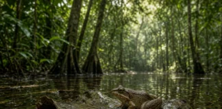 Cientistas identificam nova espécie de rã em florestas inundadas do Acre que só foi distinguida pelo canto e pelo DNA – Adenomera varcena revela diversidade críptica na Amazônia Ocidental