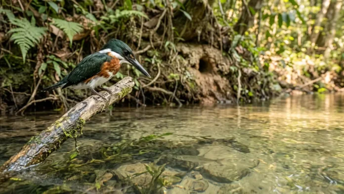 Martim-pescador ajusta dois focos na retina para corrigir a refração e acertar peixes no mergulho Martim-pescador ajusta dois focos na retina para corrigir a refração e acertar peixes no mergulho