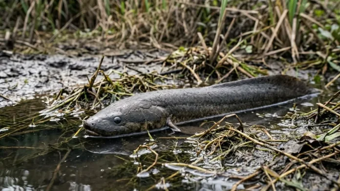 Aruá respira com pulmão e brânquias, usa sifão até a superfície e sobrevive à seca